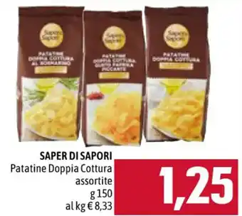 SAPER DI SAPORI Patatine Doppia Cottura assortite g150