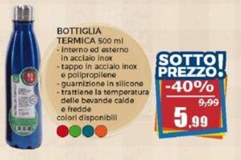 Happy Casa BOTTIGLIA TERMICA 500 ml offerta