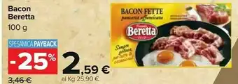 Carrefour Beretta Bacon offerta