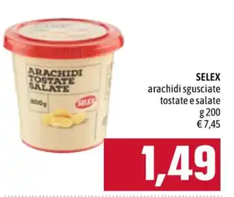 SELEX arachidi sgusciate tostate e salate g 200