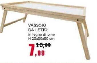 Happy Casa VASSOIO DA LETTO H 23x30x50 cm offerta