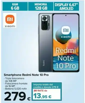 Carrefour Oppo Xiaomi Redmi Note 10 Pro offerta