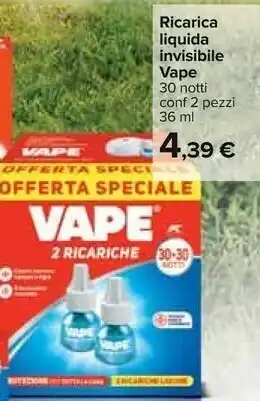 Carrefour Vape Ricarica Liquida Invisible offerta