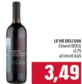 Famila LE VIE DELL'UVA Chianti DOCG cl 75 offerta