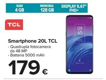 Carrefour TCL Smartphone 20L offerta
