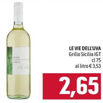 LE VIE DELL'UVA Grillo Sicilia IGT cl 75