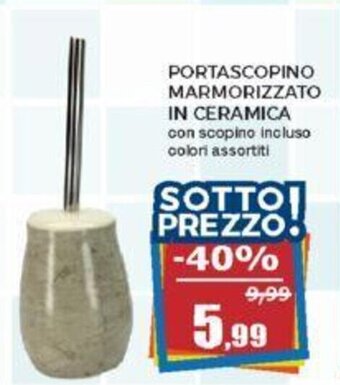Happy Casa PORTASCOPINO MARMORIZZATO IN CERAMICA offerta