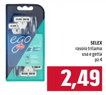 SELEX rasoio trilama usa e getta pz 4