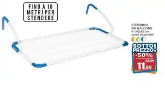 Happy Casa STENDINO DA BALCONE H 105x55 cm offerta