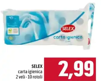 SELEX carta igienica 2 veli -10 rotoli