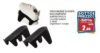 ORGANIZER SCARPE SALVASPAZIO ANTISCIVOLO 2 pezzi