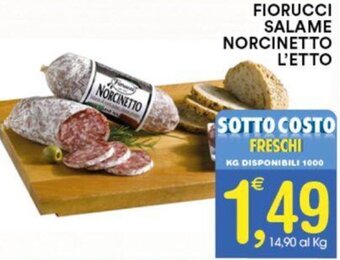 Gecop FIORUCCI SALAME NORCINETTO L'ETTO offerta