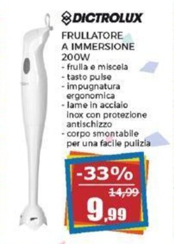DICTROLUX FRULLATORE A IMMERSIONE 200W