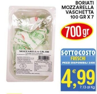 Gecop BORIATI MOZZARELLA VASCHETTA 100 GR X 7 offerta