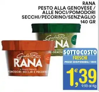 Gecop RANA PESTO ALLA GENOVESE / ALLE NOCI/POMODORI 140 gr offerta