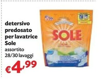 Pam Sole Detersivo Predosato Per Lavatrice offerta