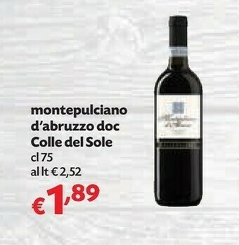 Pam Sole Montepulciano d'Abruzzo offerta