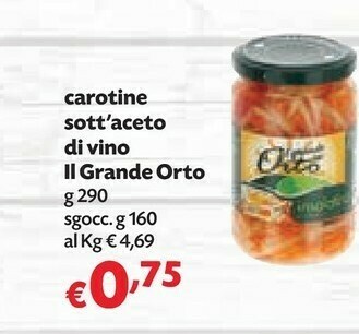 Pam Il grande orto Conserve offerta
