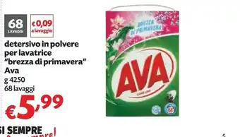 Pam Ava Detersivo In Polvere Per Lavatrice Brezza Di Primavera offerta