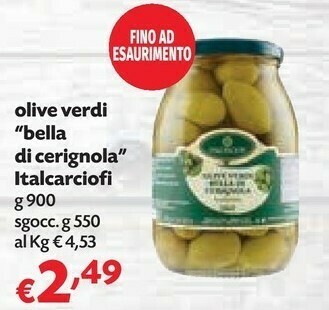 Pam Italcarciofi Olive offerta