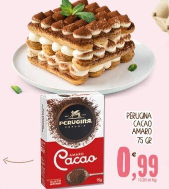 Gecop PERUGINA CACAO AMARO 75 GR offerta