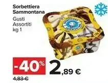 Carrefour Market Sammontana Gelato Stracciatella Panna Cacao Caffè 1000 G(ml) offerta