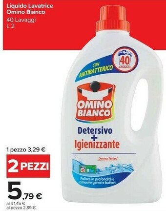 Carrefour Market Omino Bianco Liquido Lavatrice offerta