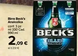Carrefour Market Beck's Birra Analcolica offerta