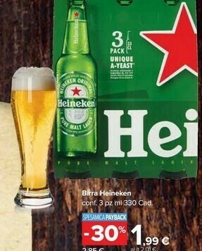 Carrefour Market Heineken Birra 330 G(ml) offerta