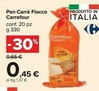 Carrefour Market Pan Carrè Fiocco offerta