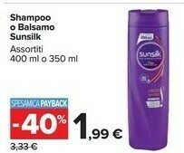 Carrefour Market Sunsilk Shampoo O Balsamo offerta