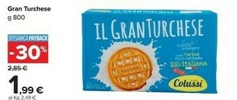 Carrefour Market Colussi Il Gran Turchese 800 G(ml) offerta