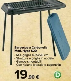 Carrefour Market Barbecue A Carbonella Mod Hyba S20 offerta