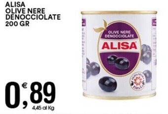 Gecop ALISA OLIVE NERE DENOCCIOLATE 200 GR offerta