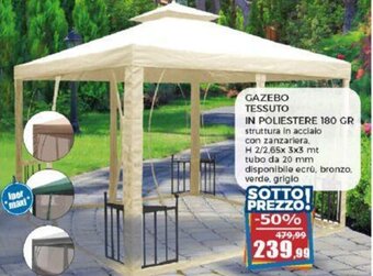 Happy Casa GAZEBO TESSUTO IN POLIESTERE 180 GR offerta