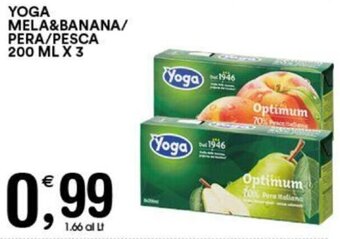 Gecop YOGA MELA&BANANA/ PERA/PESCA 200 ML X 3 offerta
