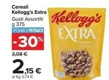 Carrefour Kelloggs Cereali Extra offerta
