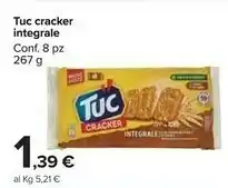 Carrefour Saiwa Tuc Cracker Integrale offerta