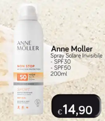 Idea bellezza Anne Moller Spray Solare Invisible SPF 30/SPF 50 200ml offerta