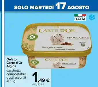 Carrefour Algida Gelato Carte D'or Stracciatella offerta