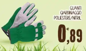 GUANTI GIARDINAGGIO POLIESTERE/NITRIL