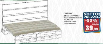 Happy Casa CUSCINO SEDUTA PALLET offerta