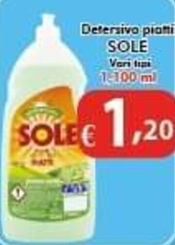 Bernava Detersivo piatti SOLE 1-100 ml offerta