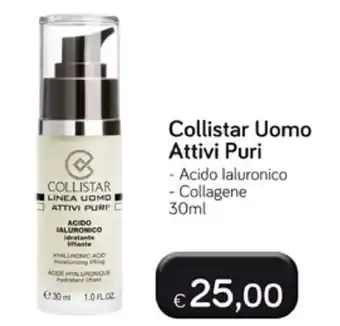 Idea bellezza Collistar Uomo Attivi Puri 30ml offerta