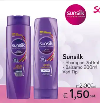 Idea bellezza Sunsilk Shampoo 250ml/Balsamo 200ml offerta