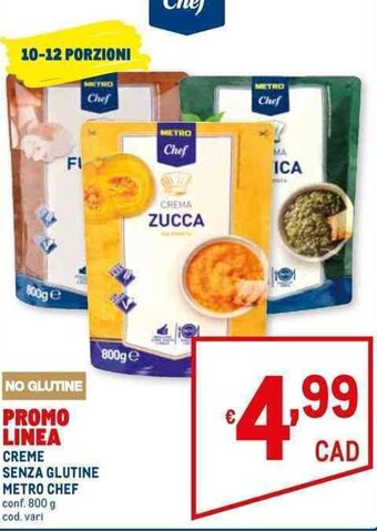 Metro CREME SENZA GLUTINE METRO CHEF conf. 800 g offerta