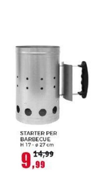 Happy Casa STARTER PER BARBECUE H 17 - Ø 27 cm offerta