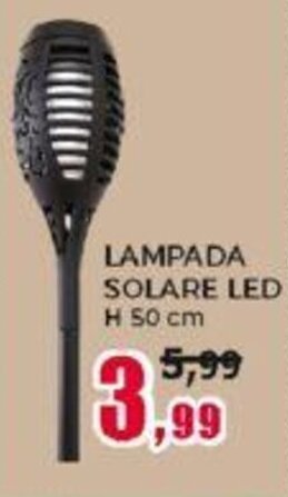 Happy Casa LAMPADA SOLARE LED H 50 cm offerta