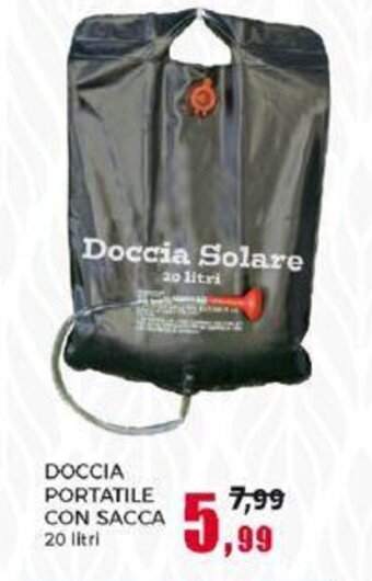 Happy Casa DOCCIA PORTATILE CON SACCA 20 litri offerta