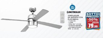 Happy Casa DICTROLUX VENTILATORE DA SOFFITTO CON PLAFONIERA offerta